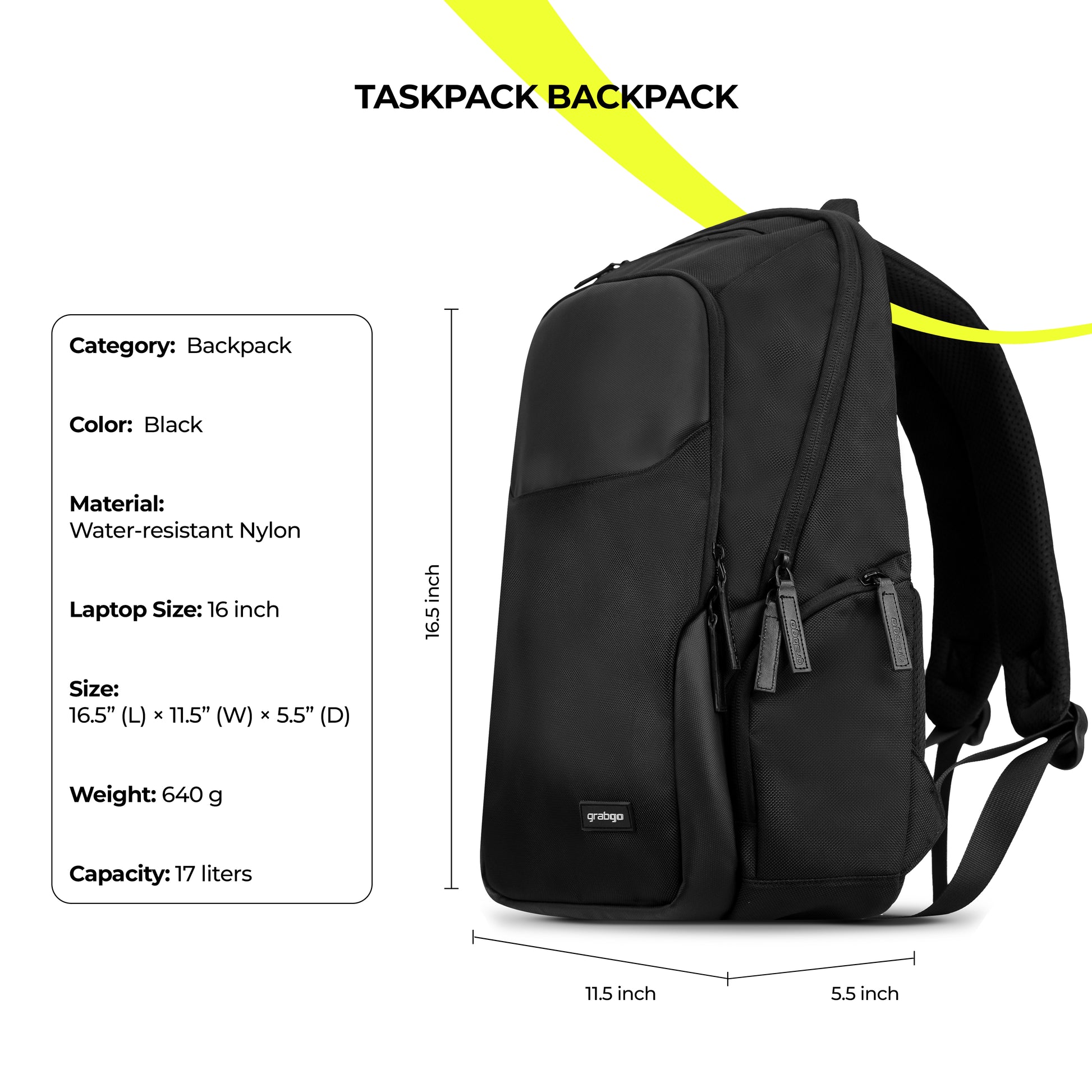 GRABGO TASKPACK BACKPACK