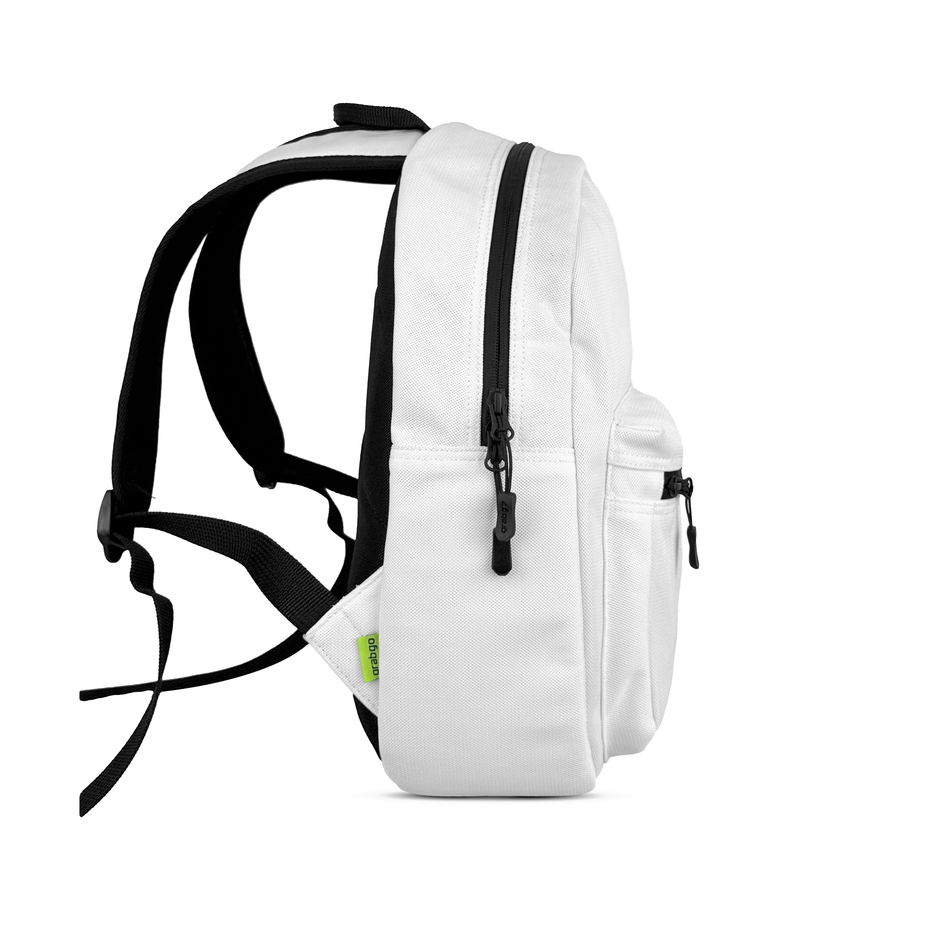 GRABGO COMPACT DAILY PURE WHITE BACKPACK