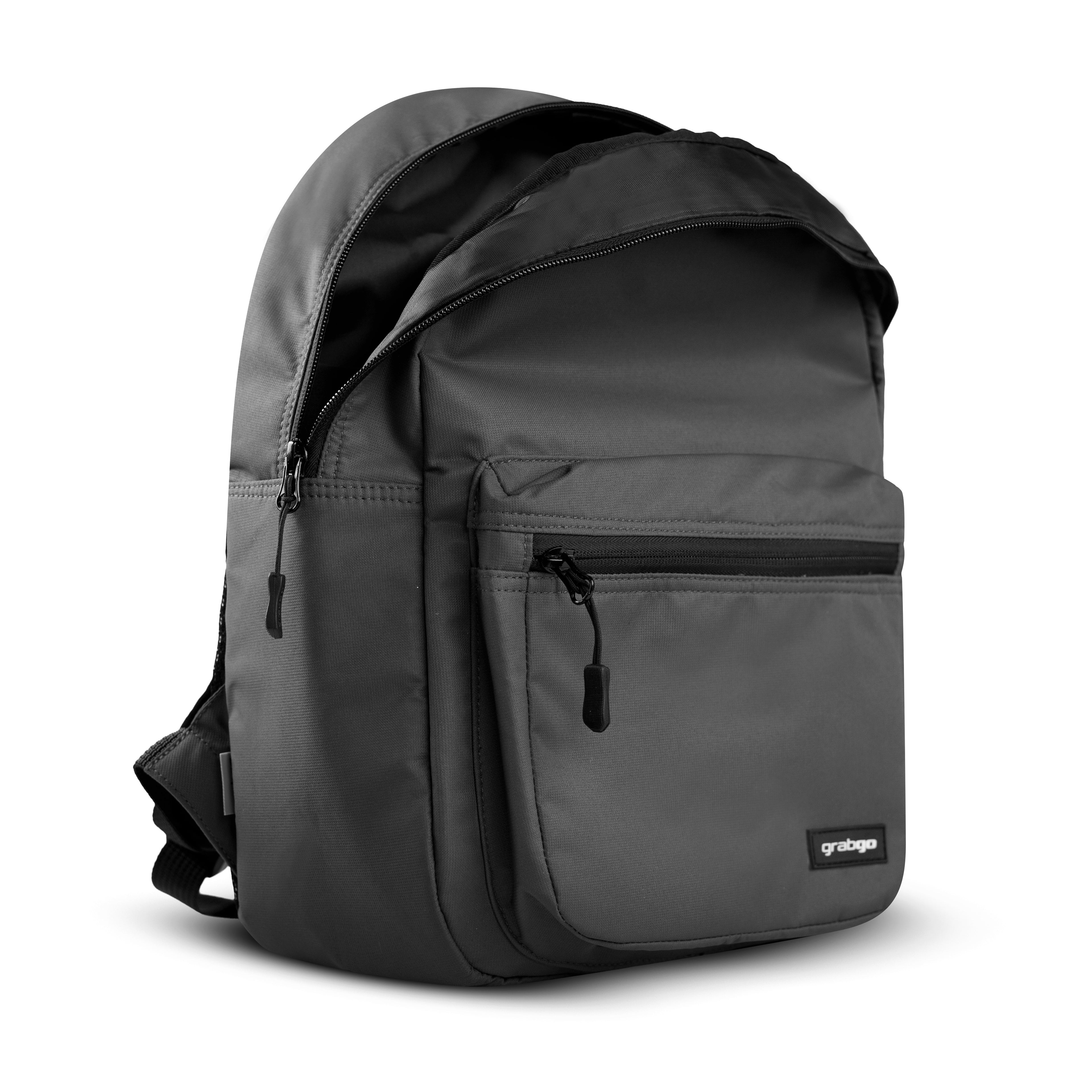 GRABGO COMPACT DAILY GREY BACKPACK