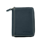Sleeko ZipX Navy Blue Zip-Around Wallet