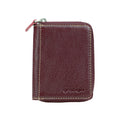 Sleeko ZipX Red Wine Zip-Around Wallet