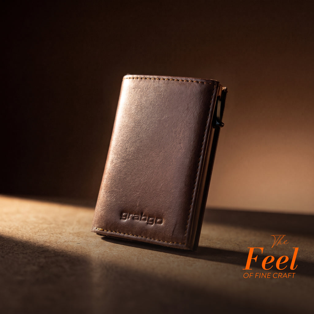 Sleeko Edge Brown  Smart Wallet