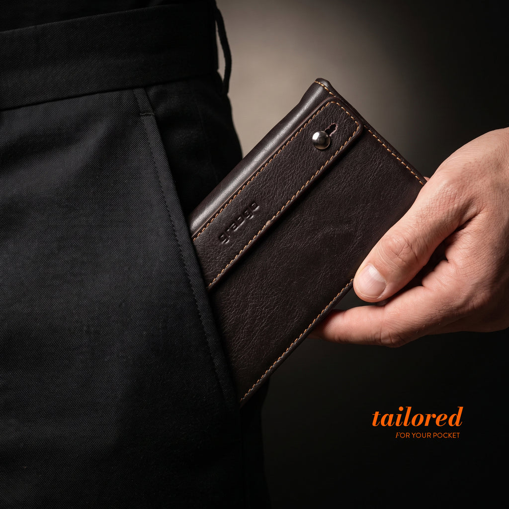 Sleeko Legacy Chocolate Bi-Fold Wallet
