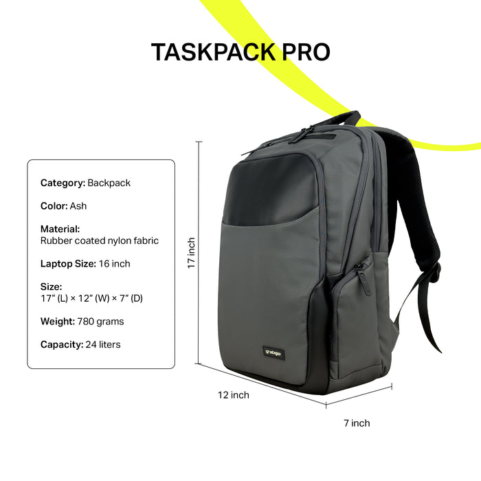 Grabgo Taskpack Pro Backpack Ash
