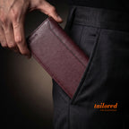 Sleeko Imperial Red Wine Bi-Fold Wallet