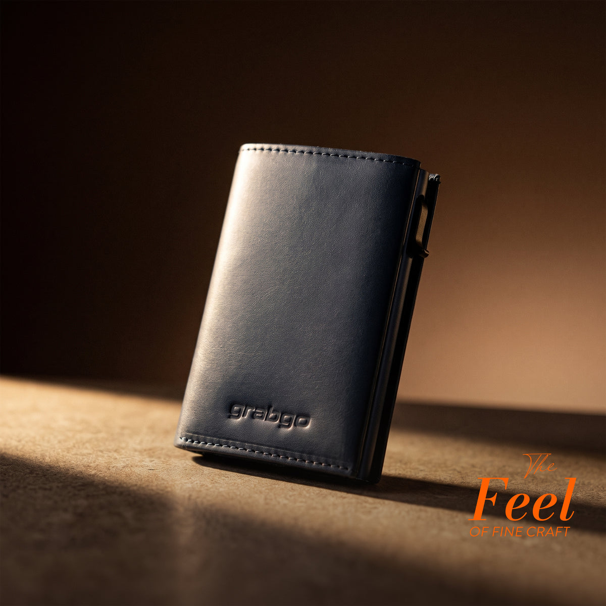 Sleeko Edge Navy Blue Smart Wallet