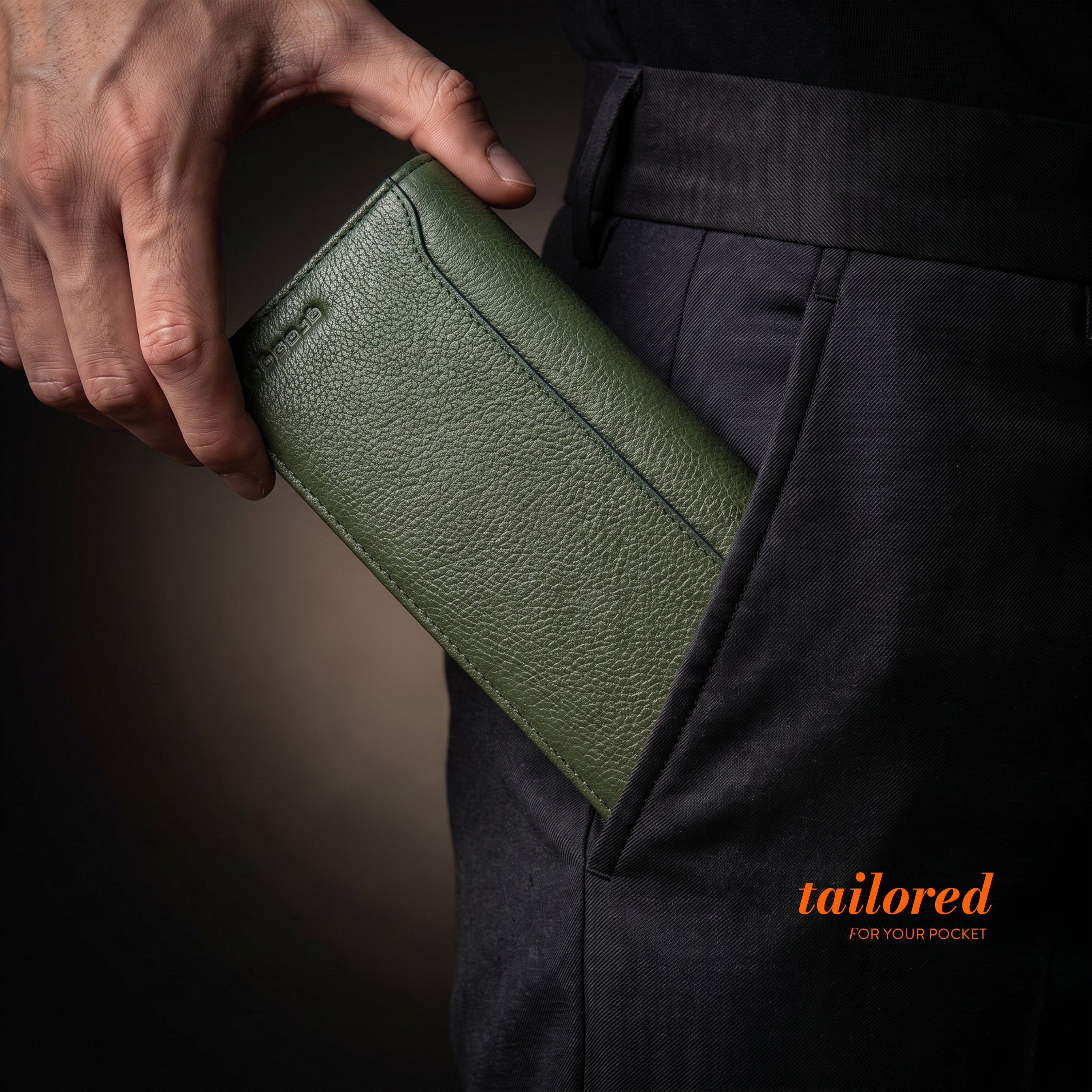 Sleeko Imperial Olive Green Bi-Fold Wallet