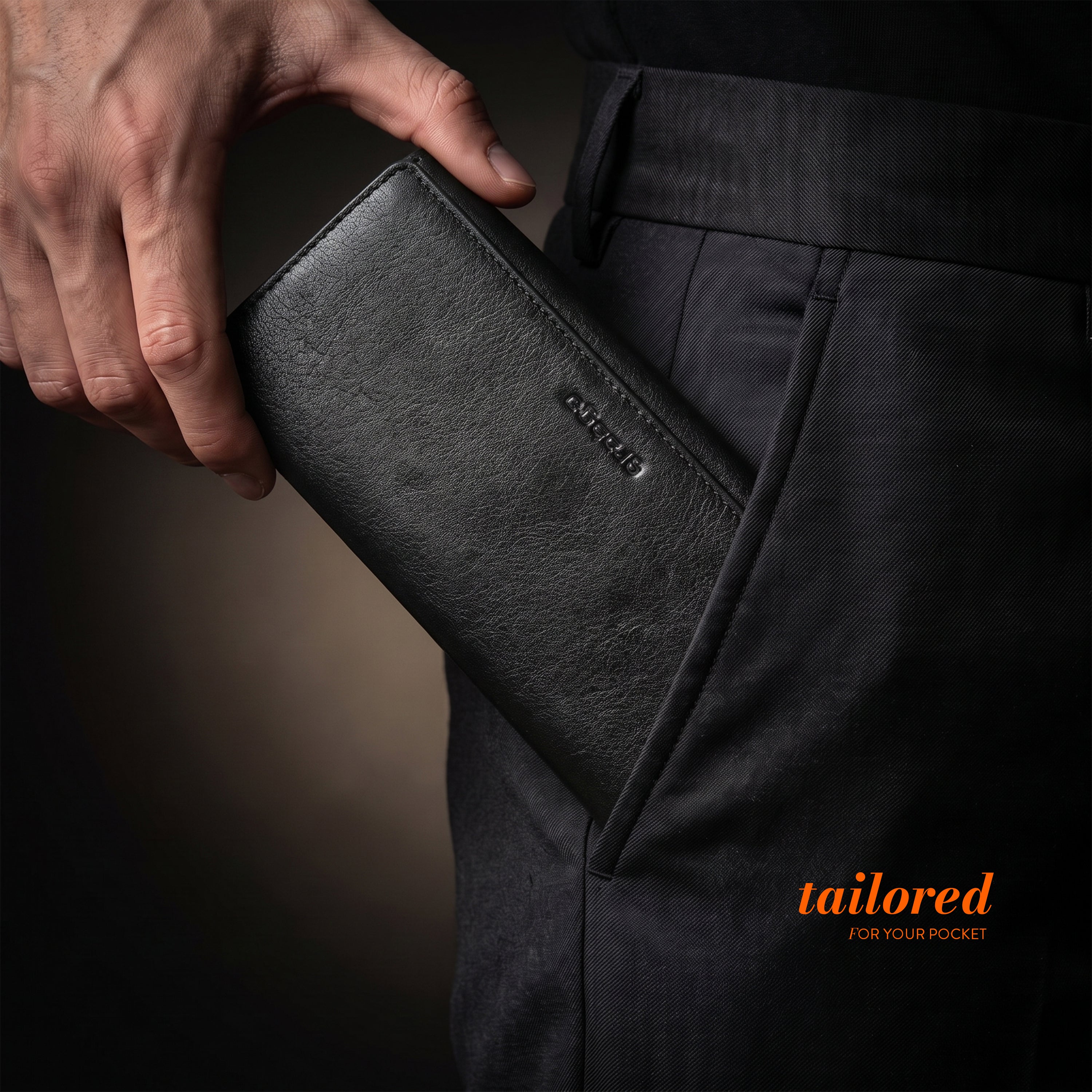 Sleeko Essential Black Bi-Fold Long Wallet