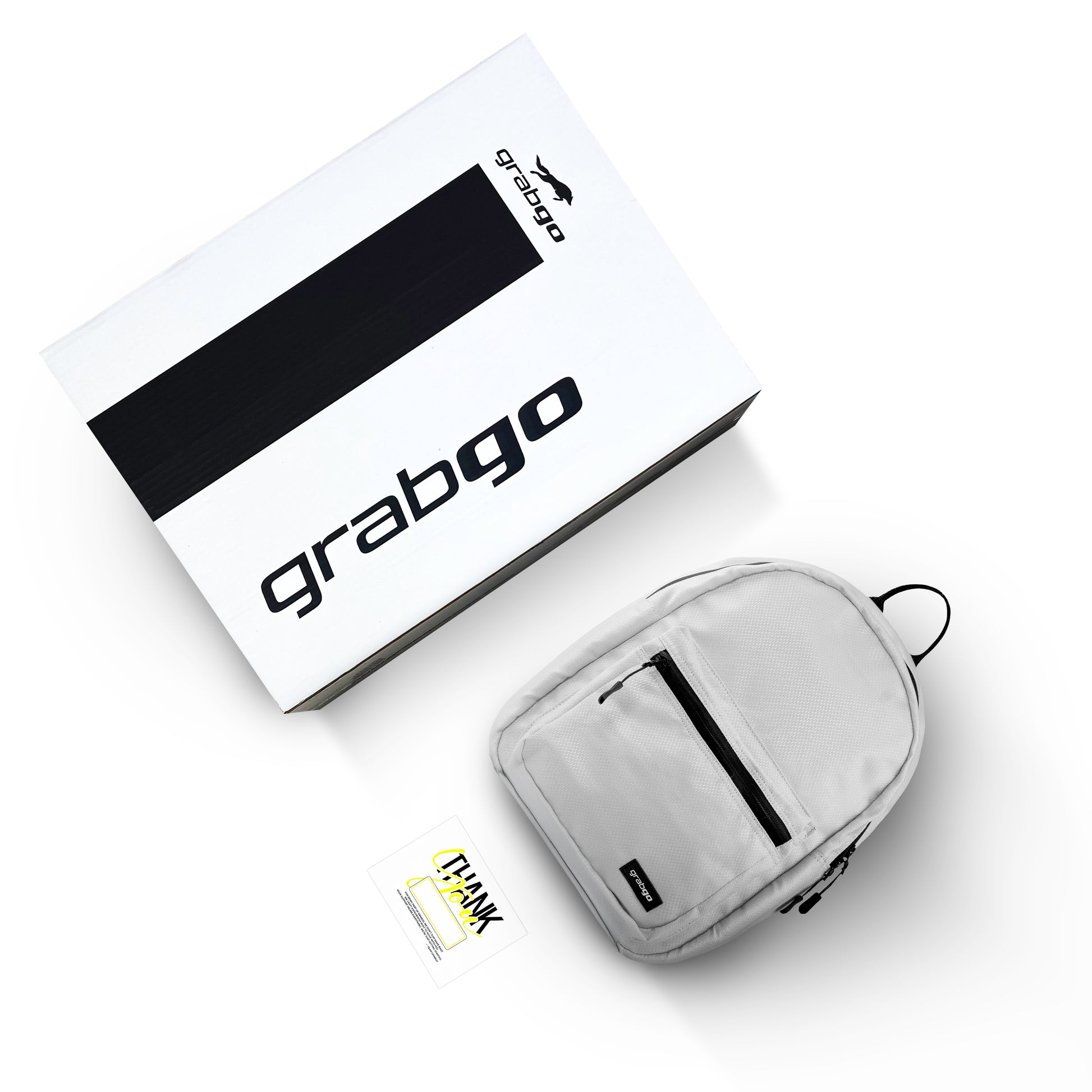 GRABGO COMPACT DAILY WHITE BACKPACK