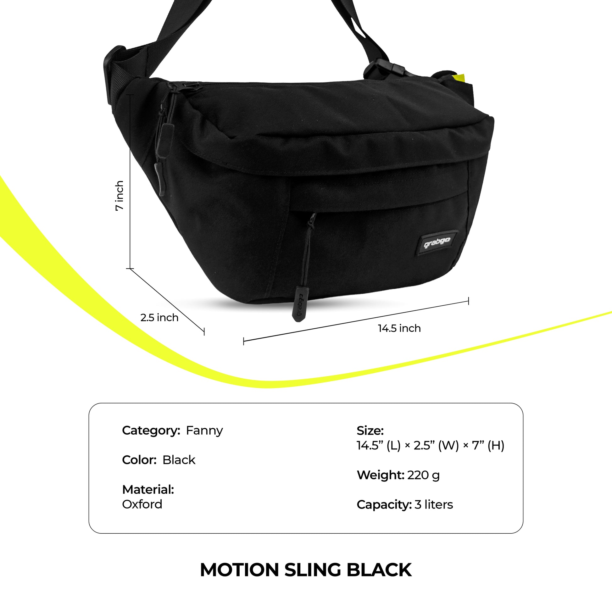 Grabgo Motion Sling – Black