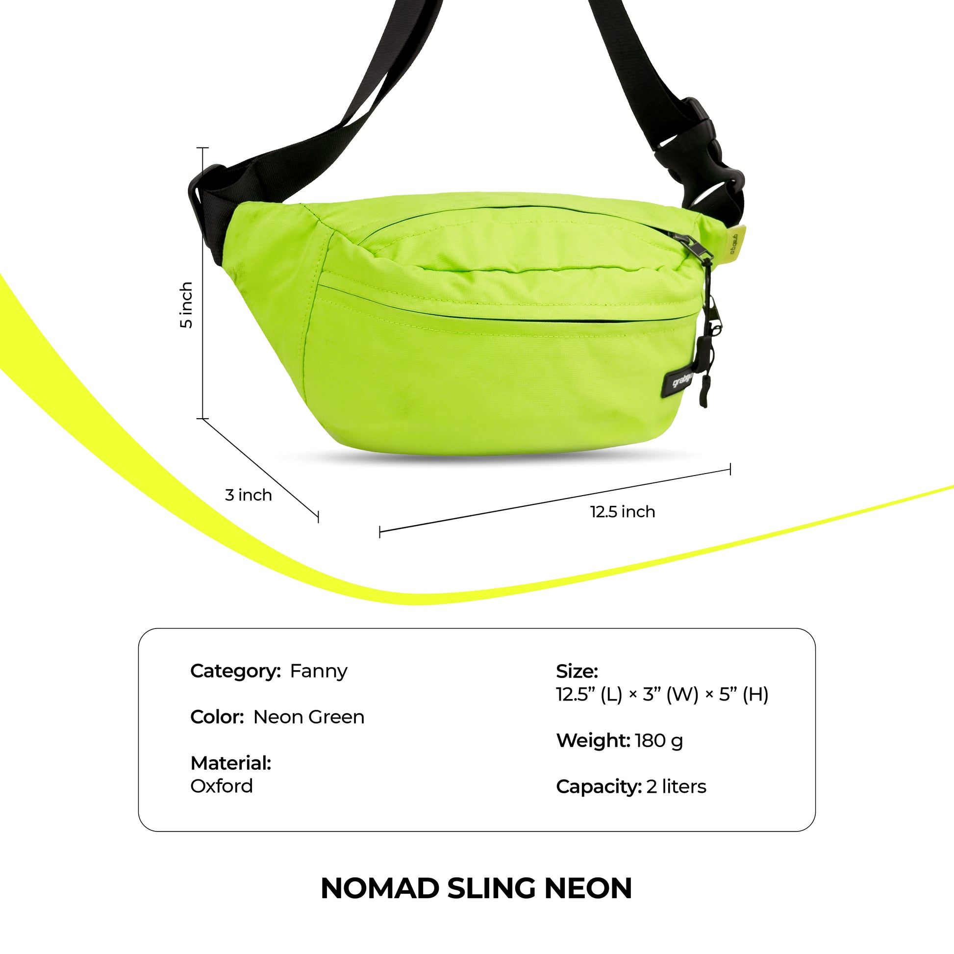 Grabgo Nomad Sling – Neon