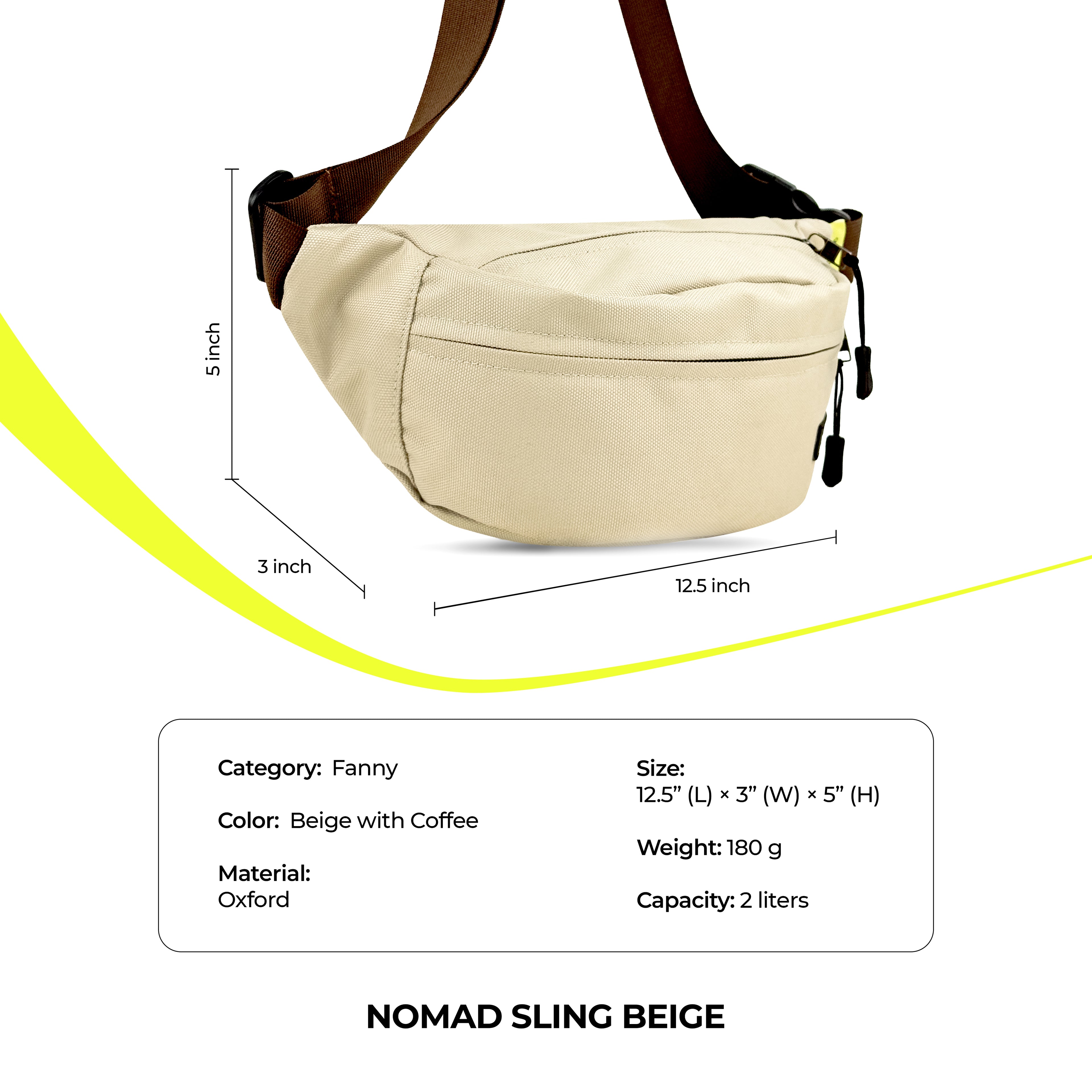 Grabgo Nomad Sling – Beige