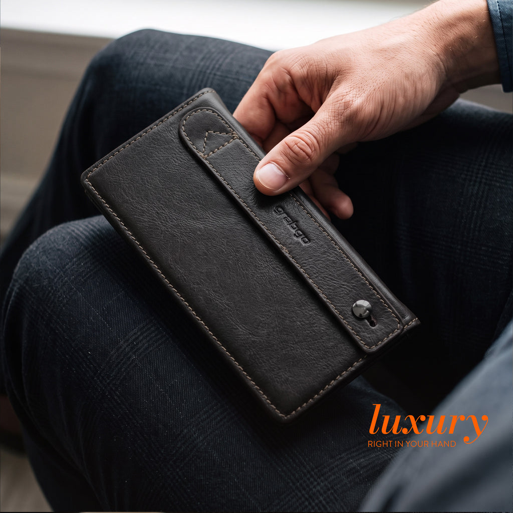 Sleeko Legacy Black Bi-Fold Wallet