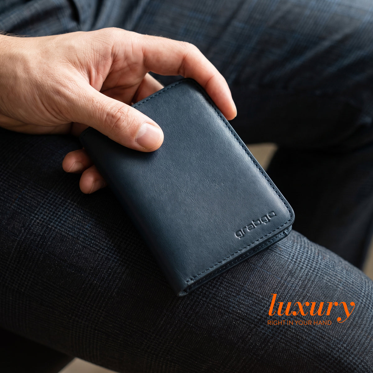 Sleeko Signature Navy Blue Wallet