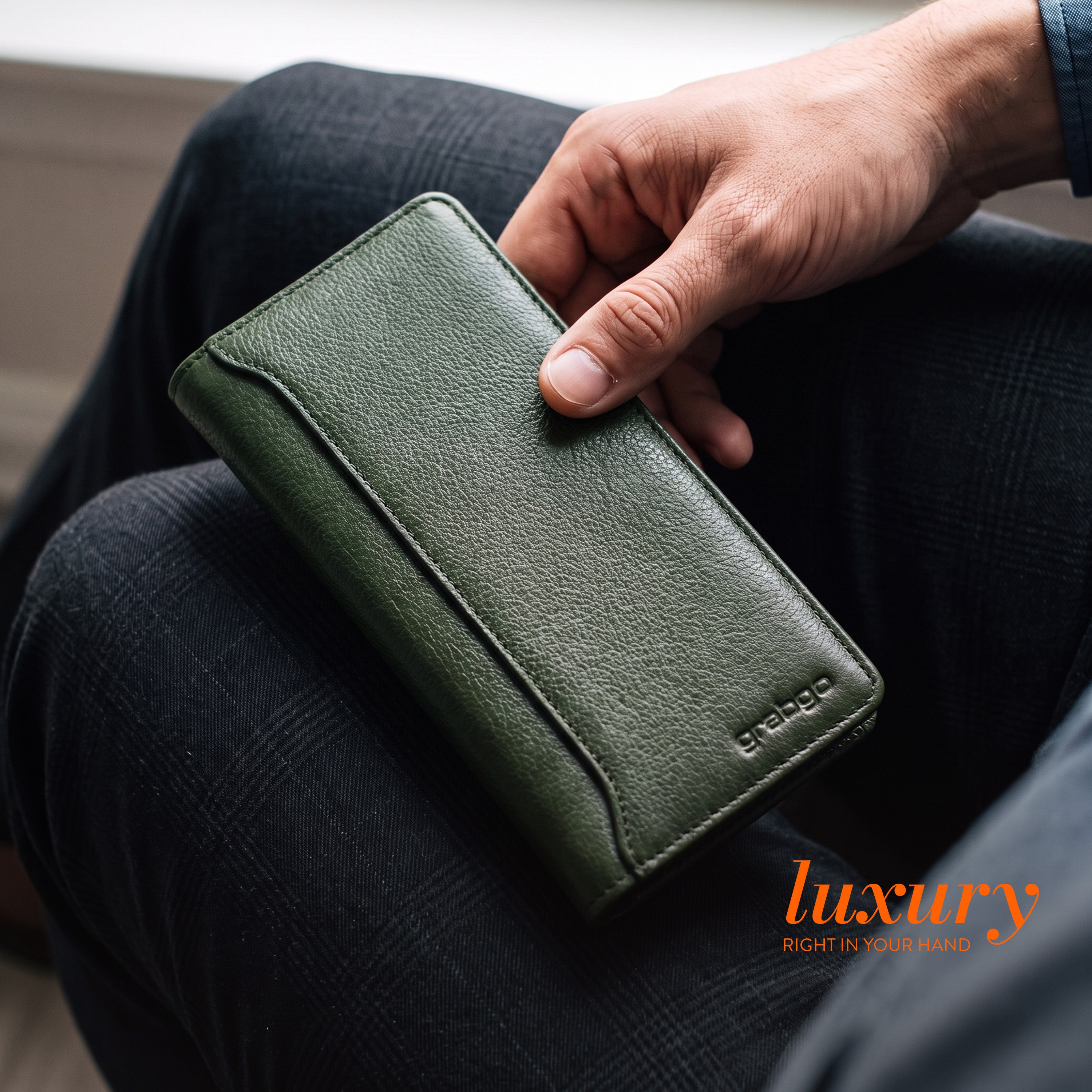 Sleeko Imperial Olive Green Bi-Fold Wallet