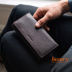 Sleeko Essential Chocolate Bi-Fold Long Wallet