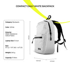 GRABGO COMPACT DAILY WHITE BACKPACK