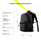 GRABGO COMPACT DAILY DARK BACKPACK