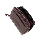 Sleeko ZipX Red Wine Zip-Around Wallet