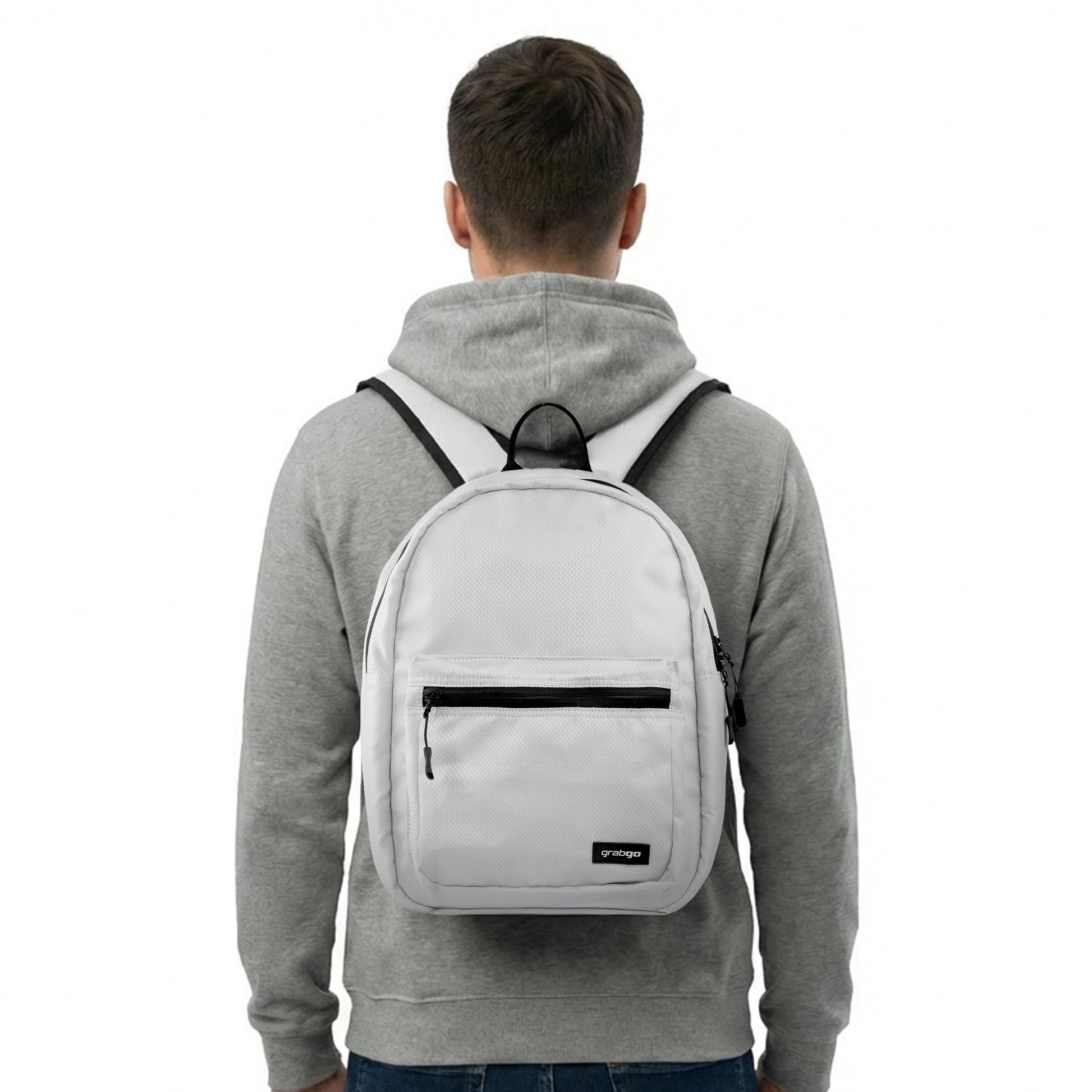 GRABGO COMPACT DAILY WHITE BACKPACK