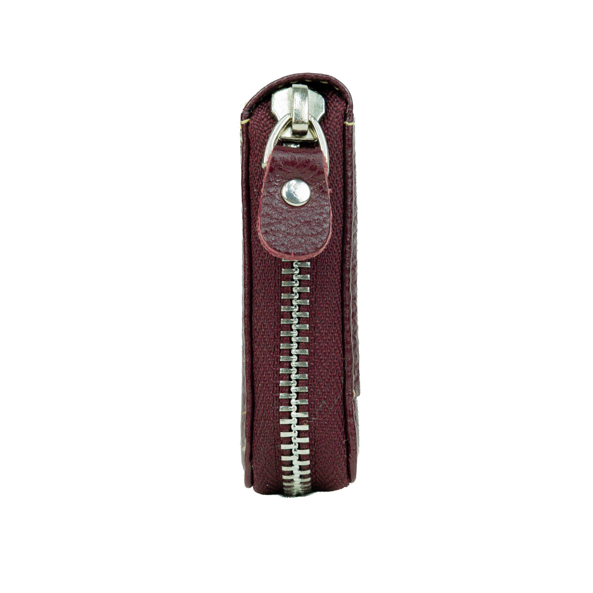 Sleeko ZipX Red Wine Zip-Around Wallet