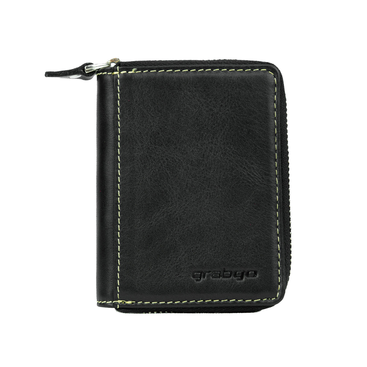 Sleeko ZipX Black Zip-Around Wallet