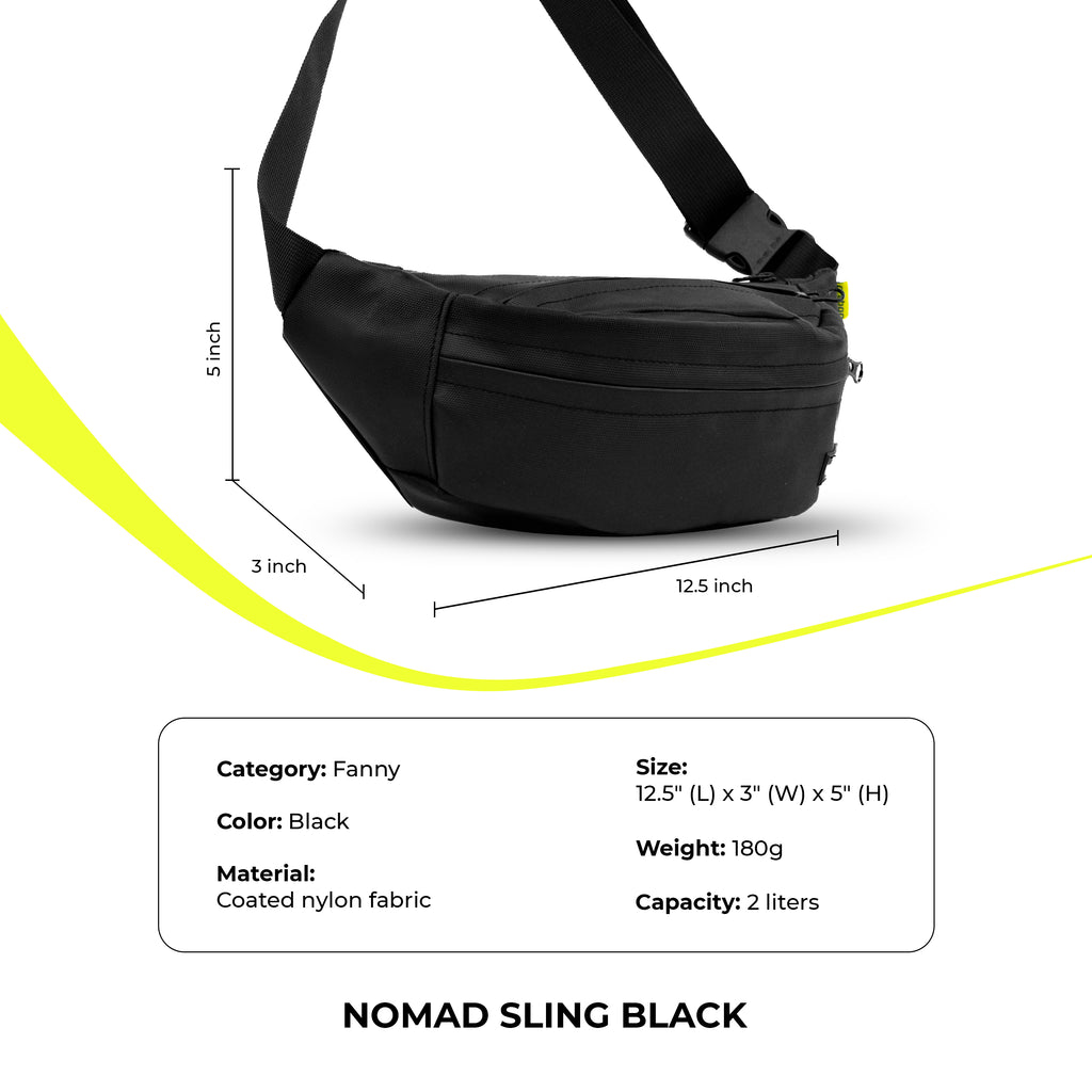 Grabgo Nomad Sling – Black(coated nylon)