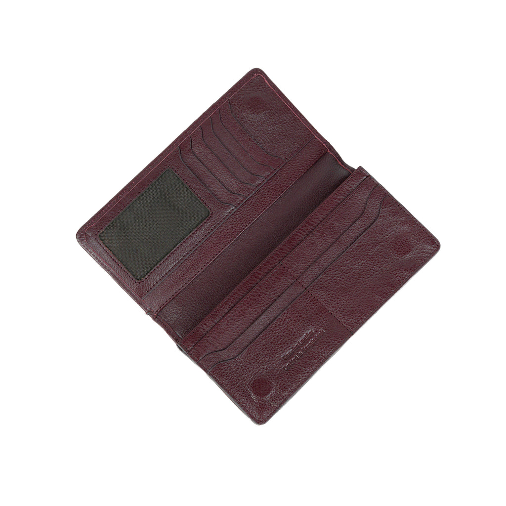 Sleeko Imperial Red Wine Bi-Fold Wallet