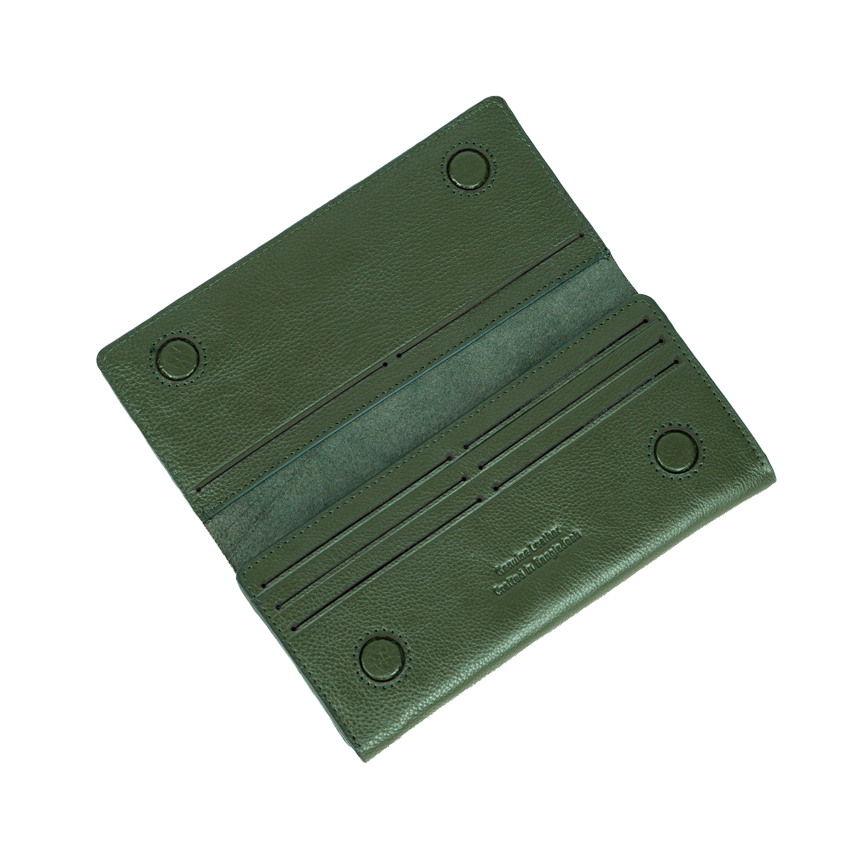 Sleeko Essential Olive Green Bi-Fold Long Wallet