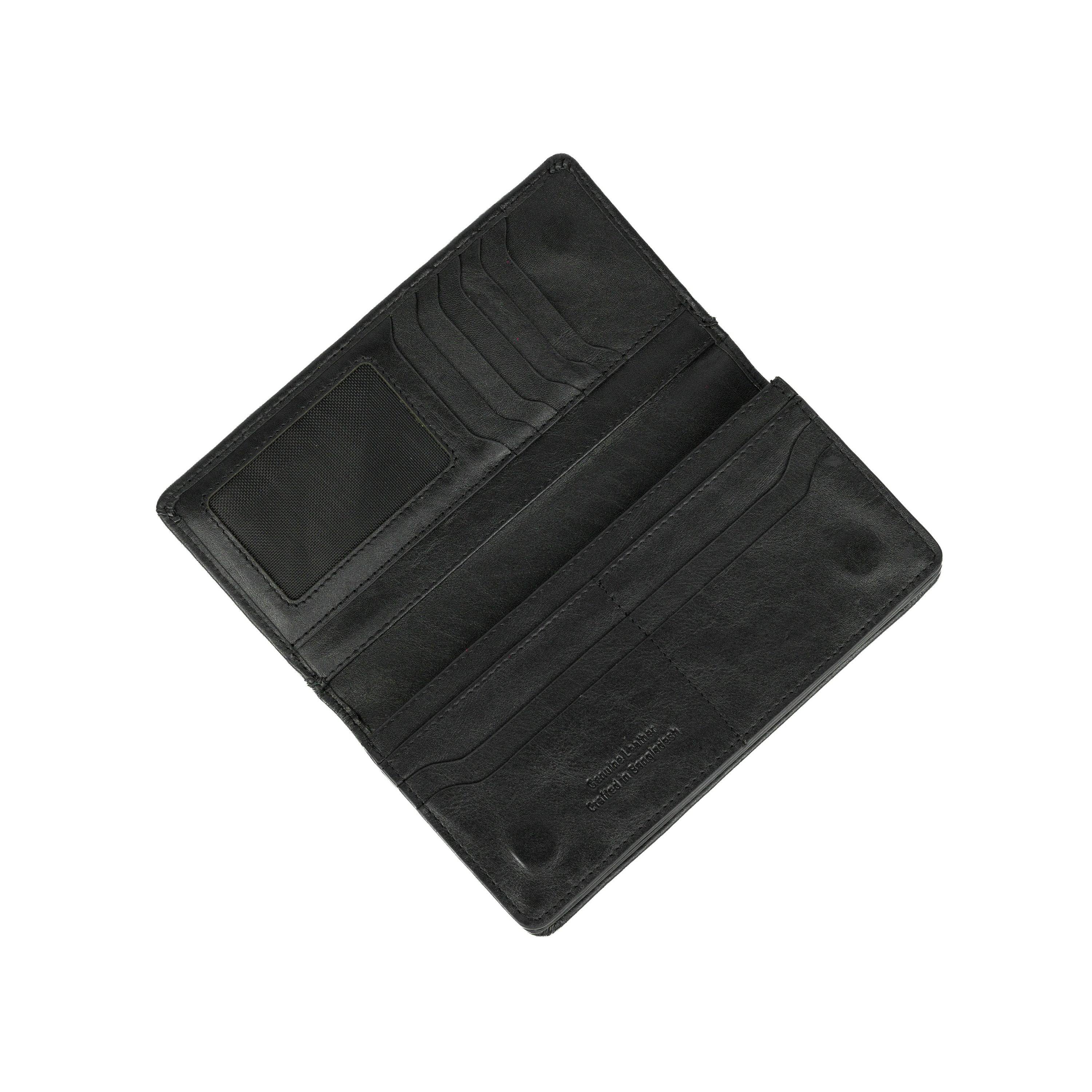 Sleeko Imperial Black Bi-Fold Wallet
