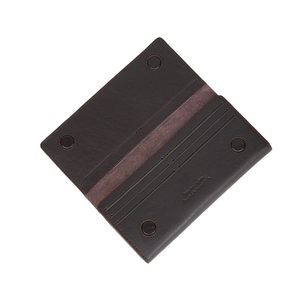 Sleeko Essential Chocolate Bi-Fold Long Wallet
