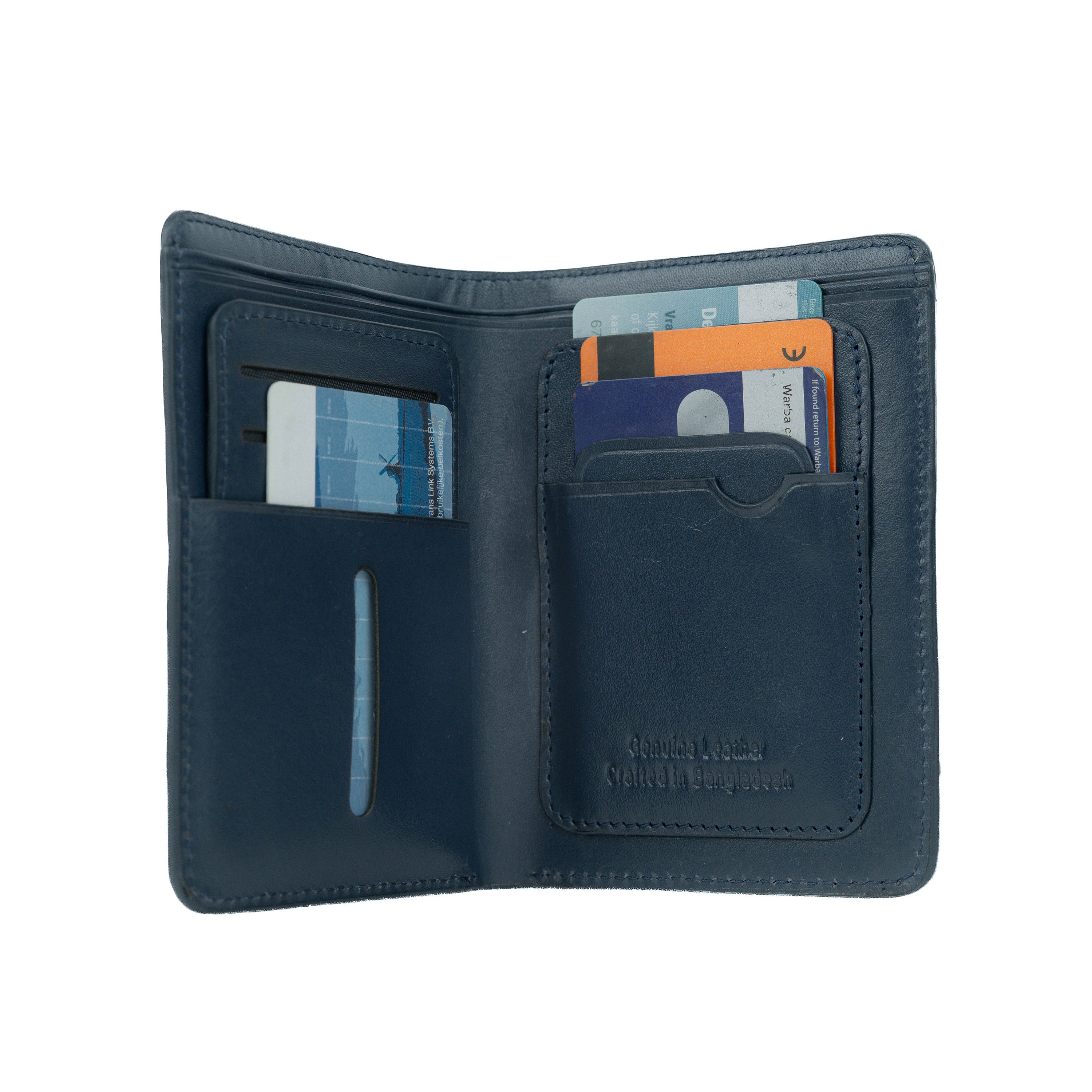 Sleeko Signature Navy Blue Wallet