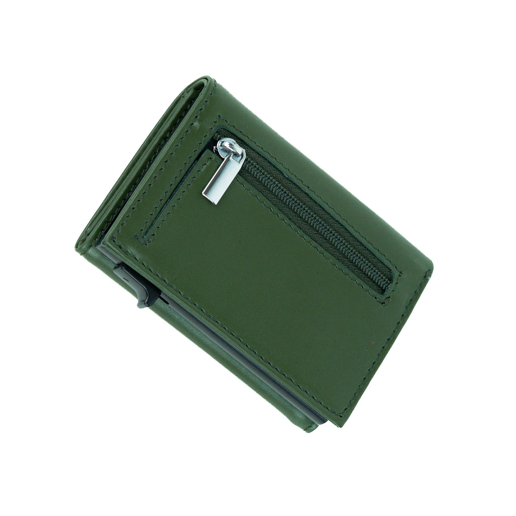 Sleeko Edge Olive Green Smart Wallet