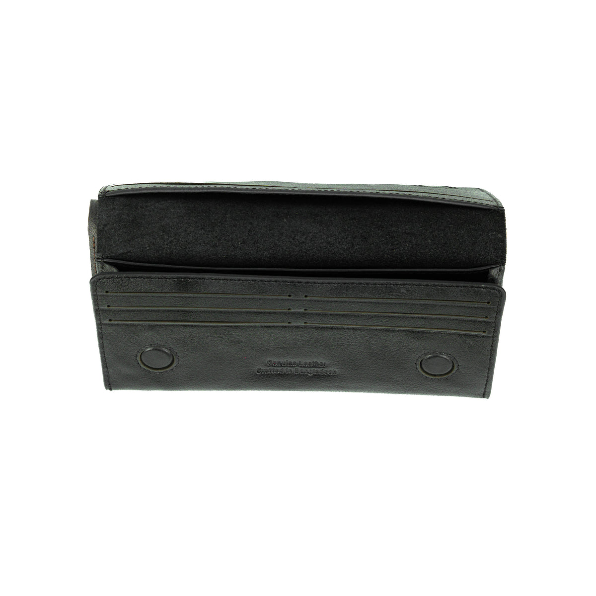 Sleeko Essential Black Bi-Fold Long Wallet