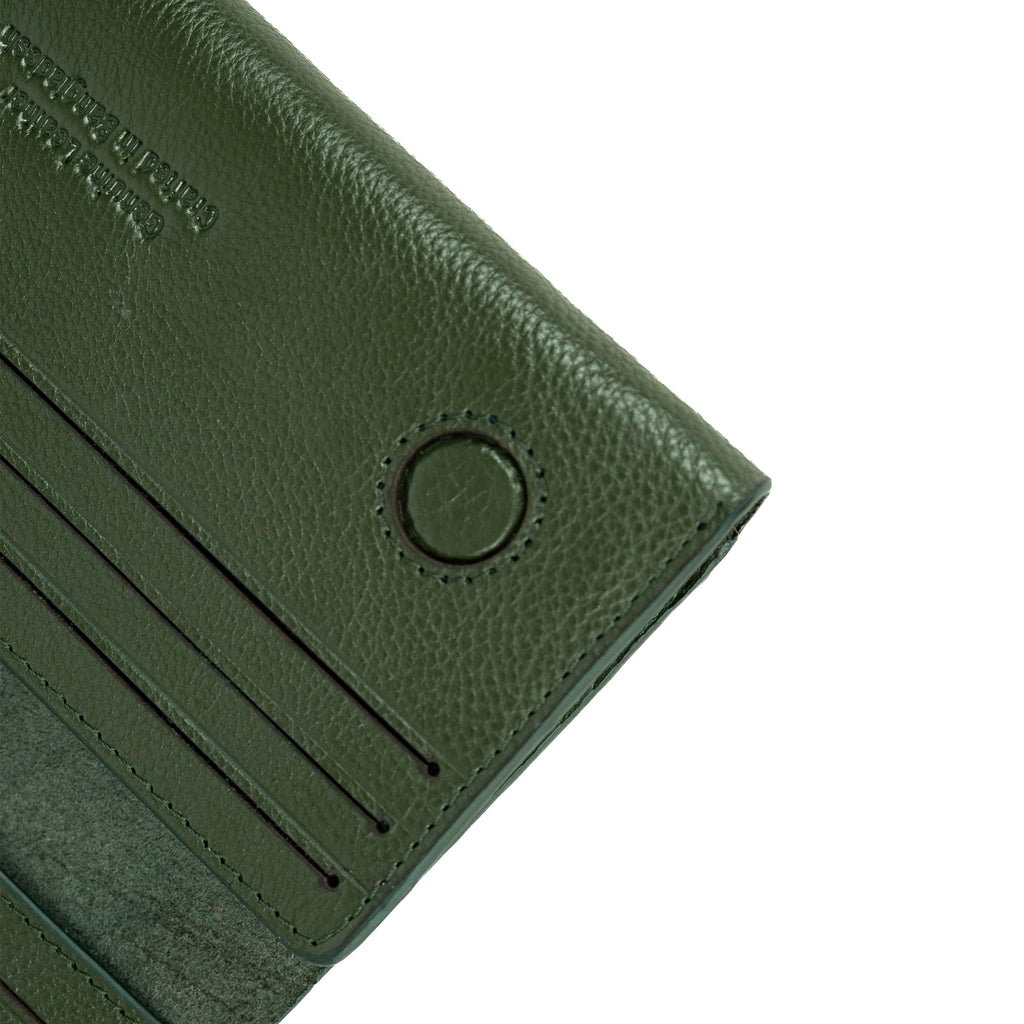 Sleeko Essential Olive Green Bi-Fold Long Wallet