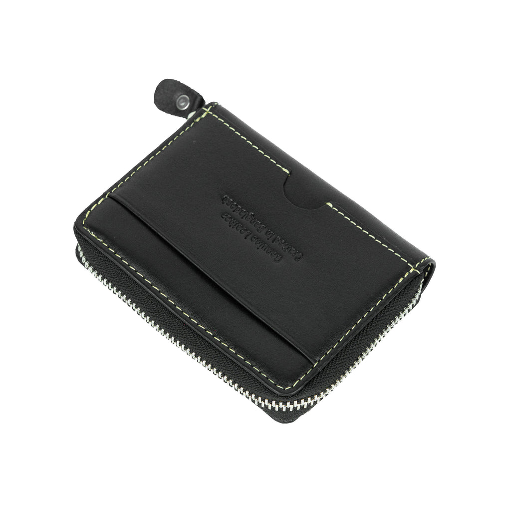 Sleeko ZipX Black Zip-Around Wallet