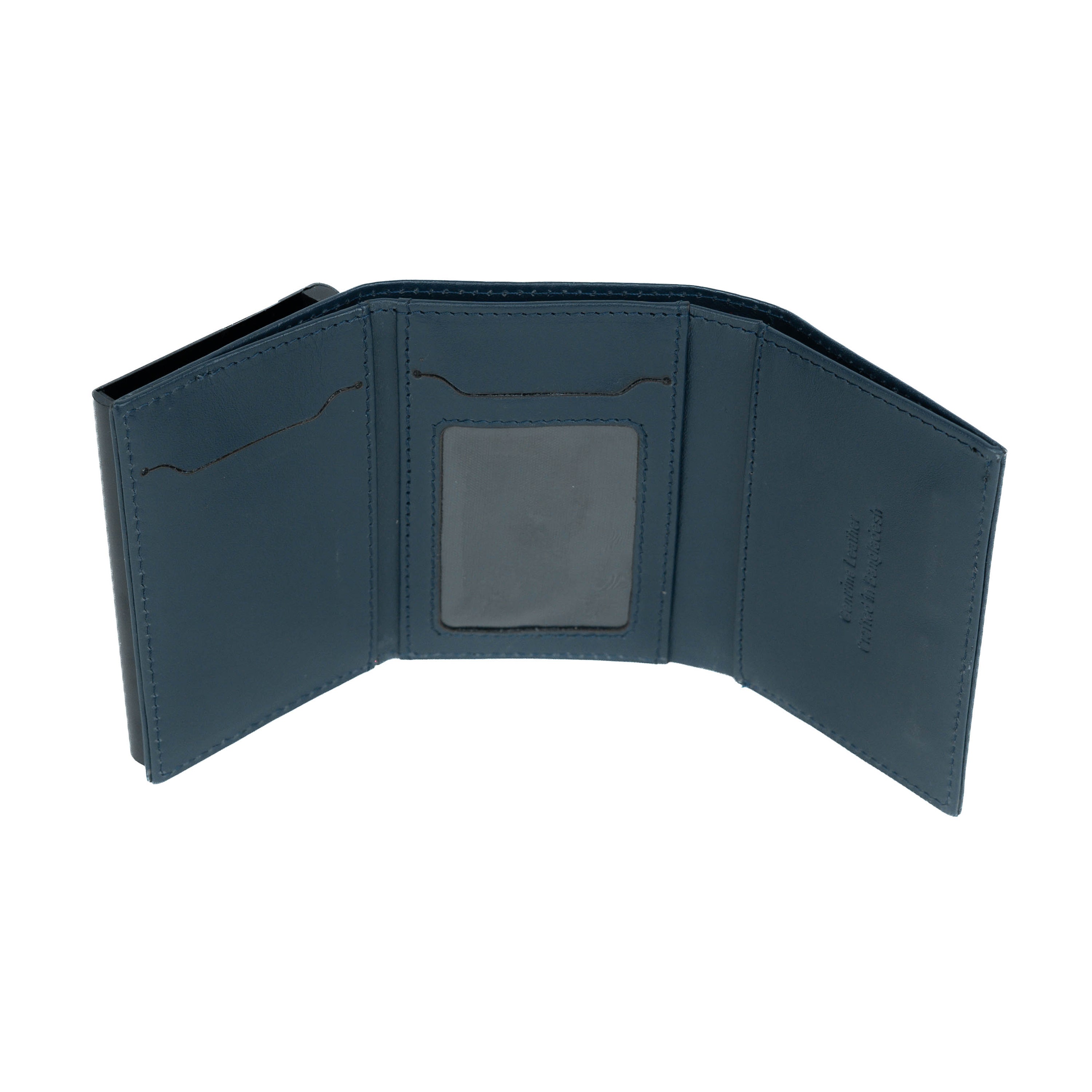 Sleeko Edge Navy Blue Smart Wallet