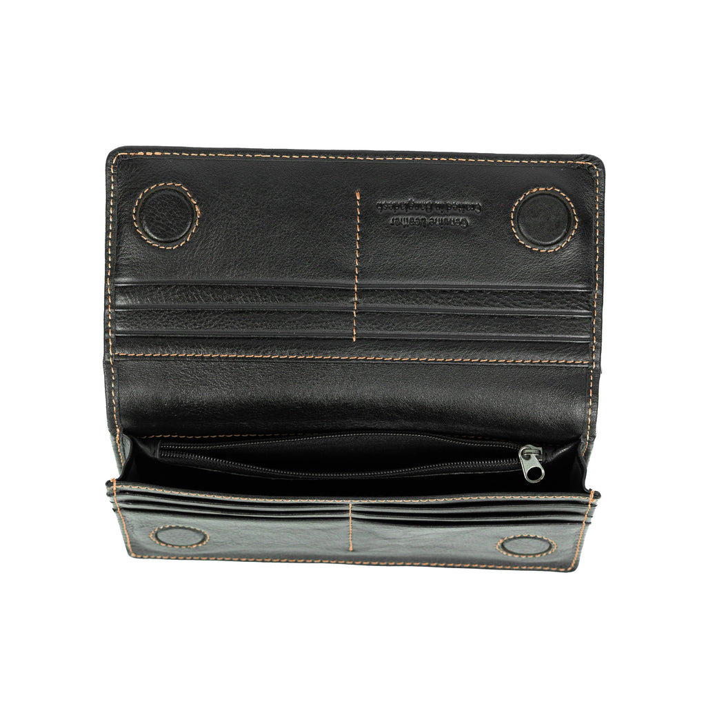 Sleeko Legacy Black Bi-Fold Wallet