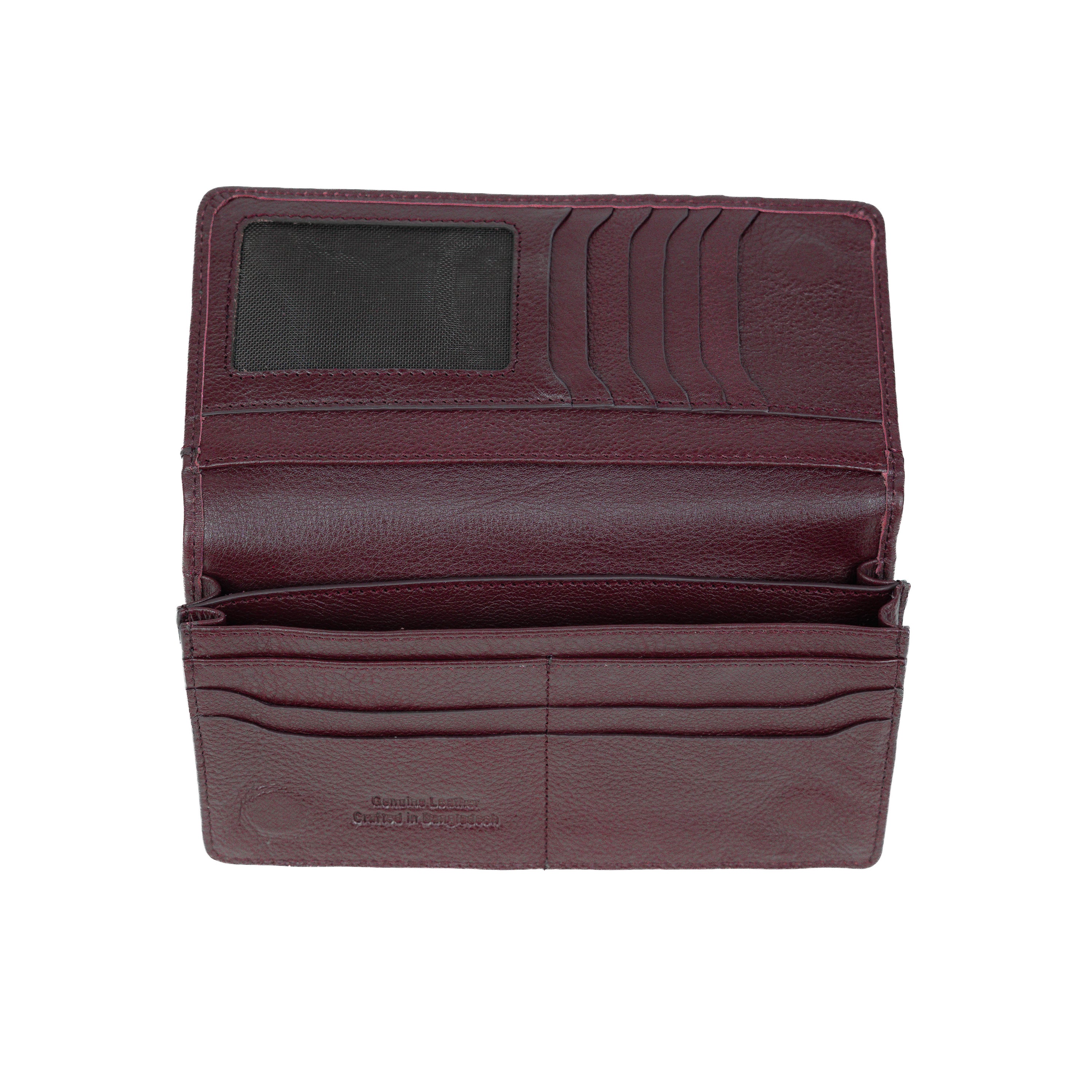 Sleeko Imperial Red Wine Bi-Fold Wallet