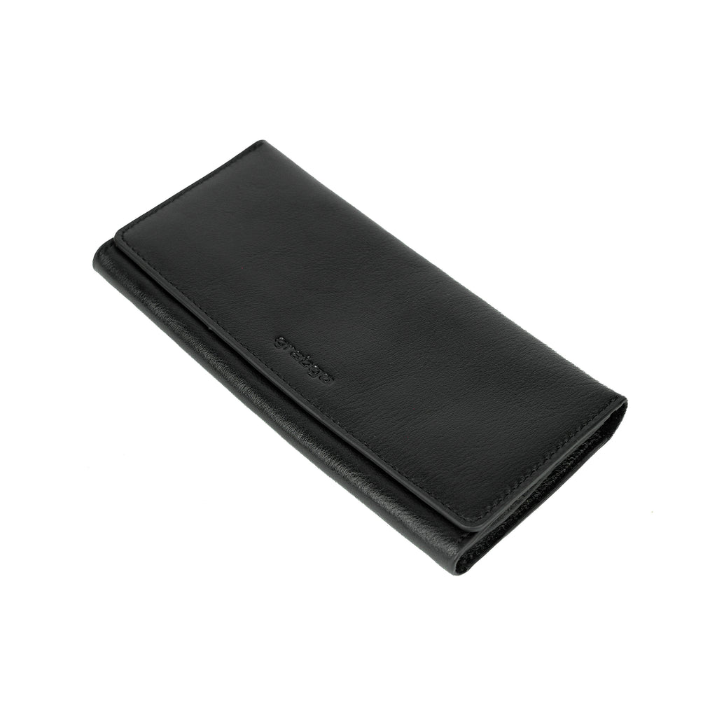 Sleeko Essential Black Bi-Fold Long Wallet