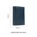 Sleeko Edge Navy Blue Smart Wallet