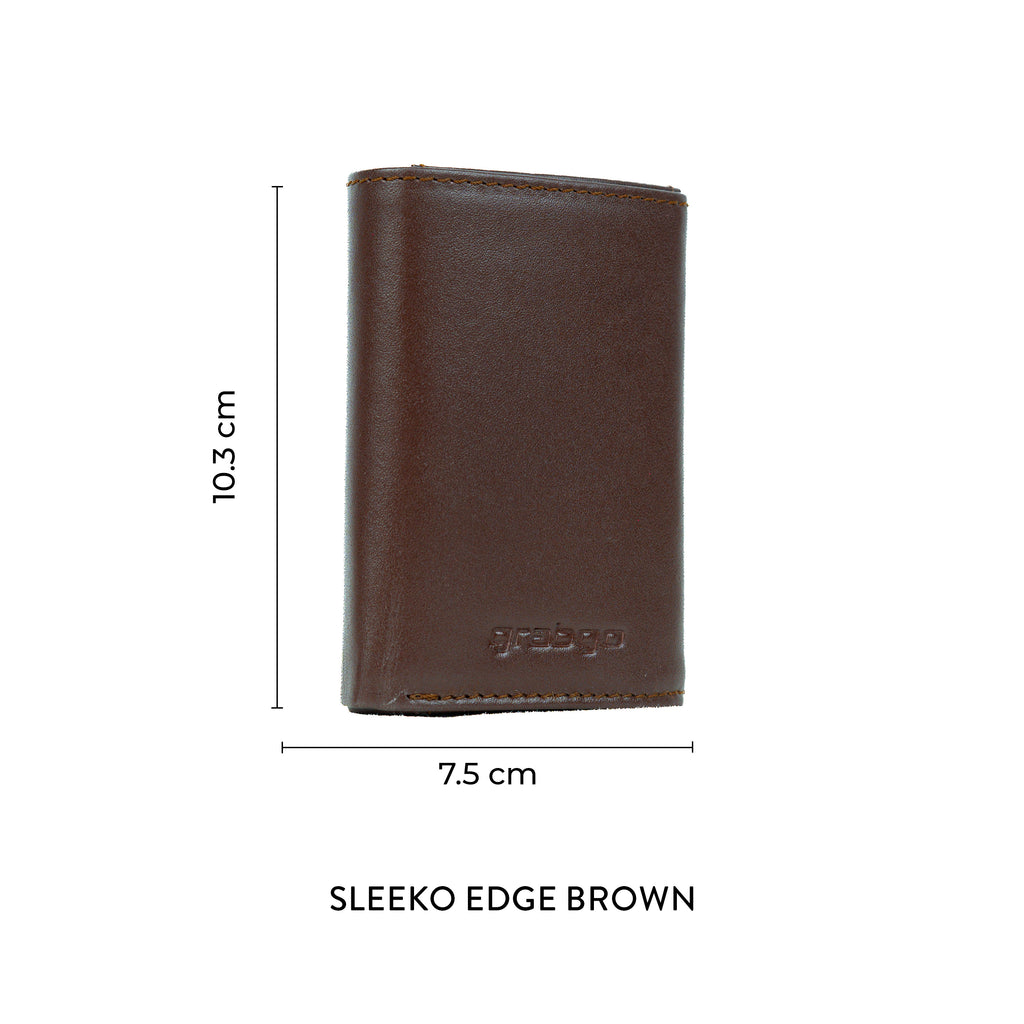Sleeko Edge Brown  Smart Wallet