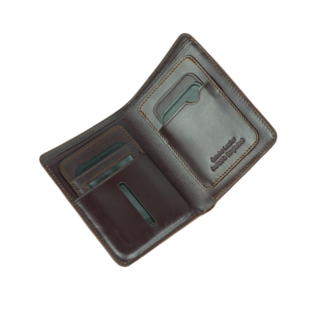 Sleeko Signature Dark Brown Wallet