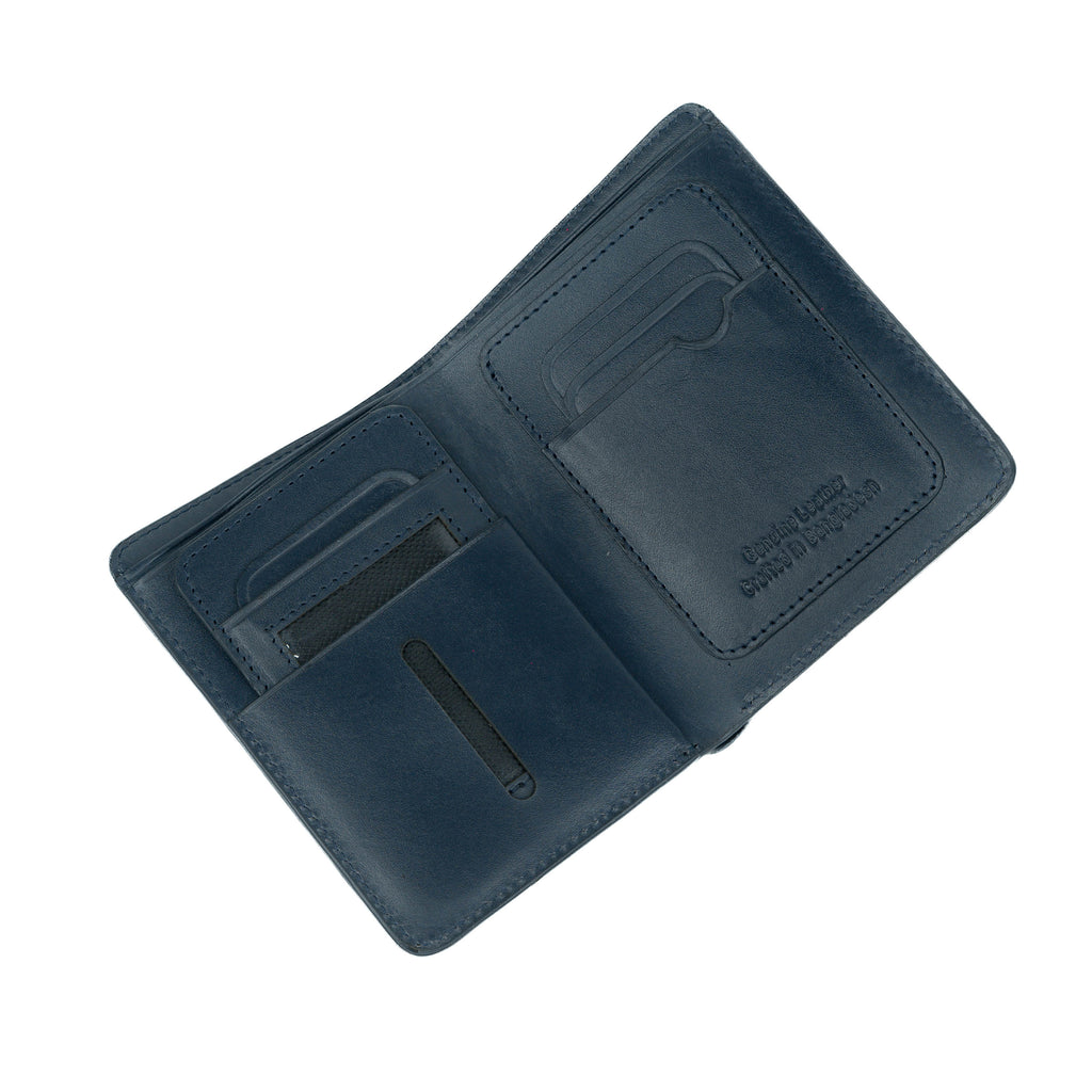 Sleeko Signature Navy Blue Wallet