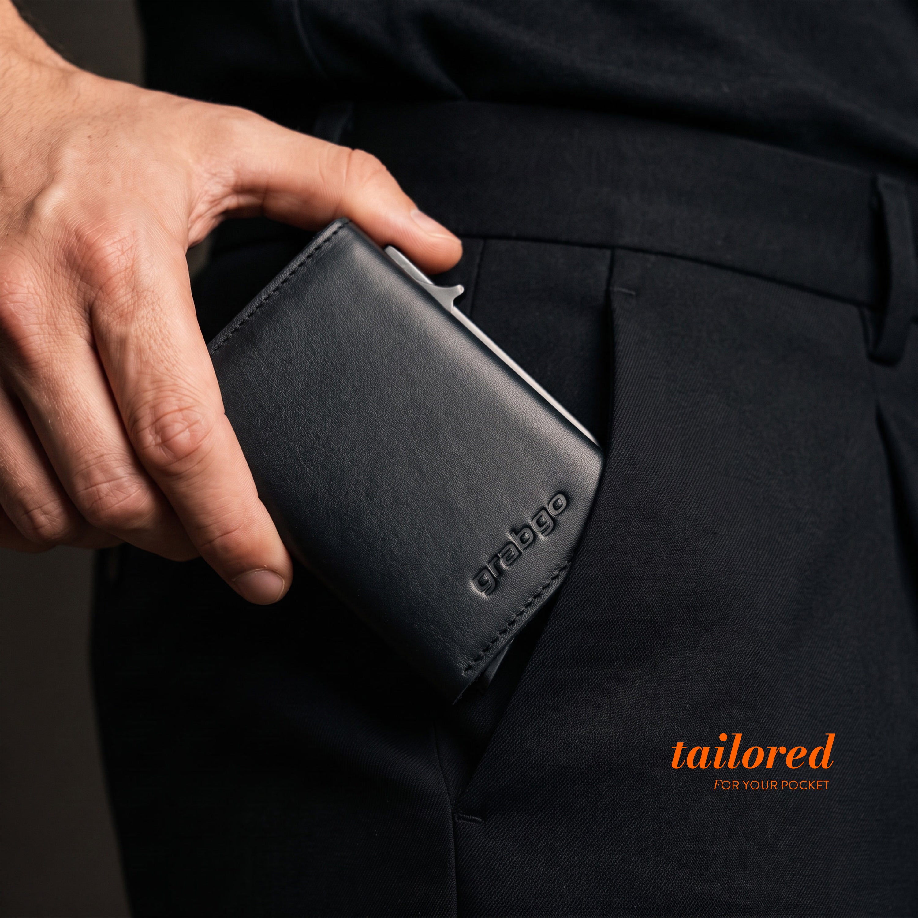 Sleeko Edge Black Smart Wallet