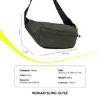 Grabgo Nomad Sling – Olive(coated nylon)