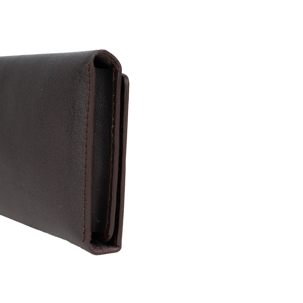 Sleeko Essential Chocolate Bi-Fold Long Wallet