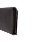Sleeko Essential Chocolate Bi-Fold Long Wallet