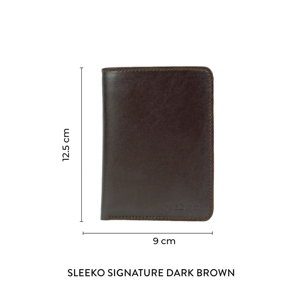 Sleeko Signature Dark Brown Wallet