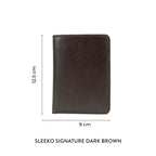 Sleeko Signature Dark Brown Wallet